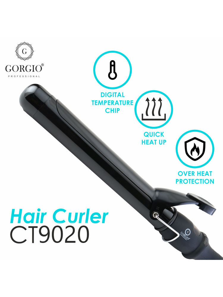 Gorgio Professional Premium Hair Curling Tong wand (CT9020 )-picture-38